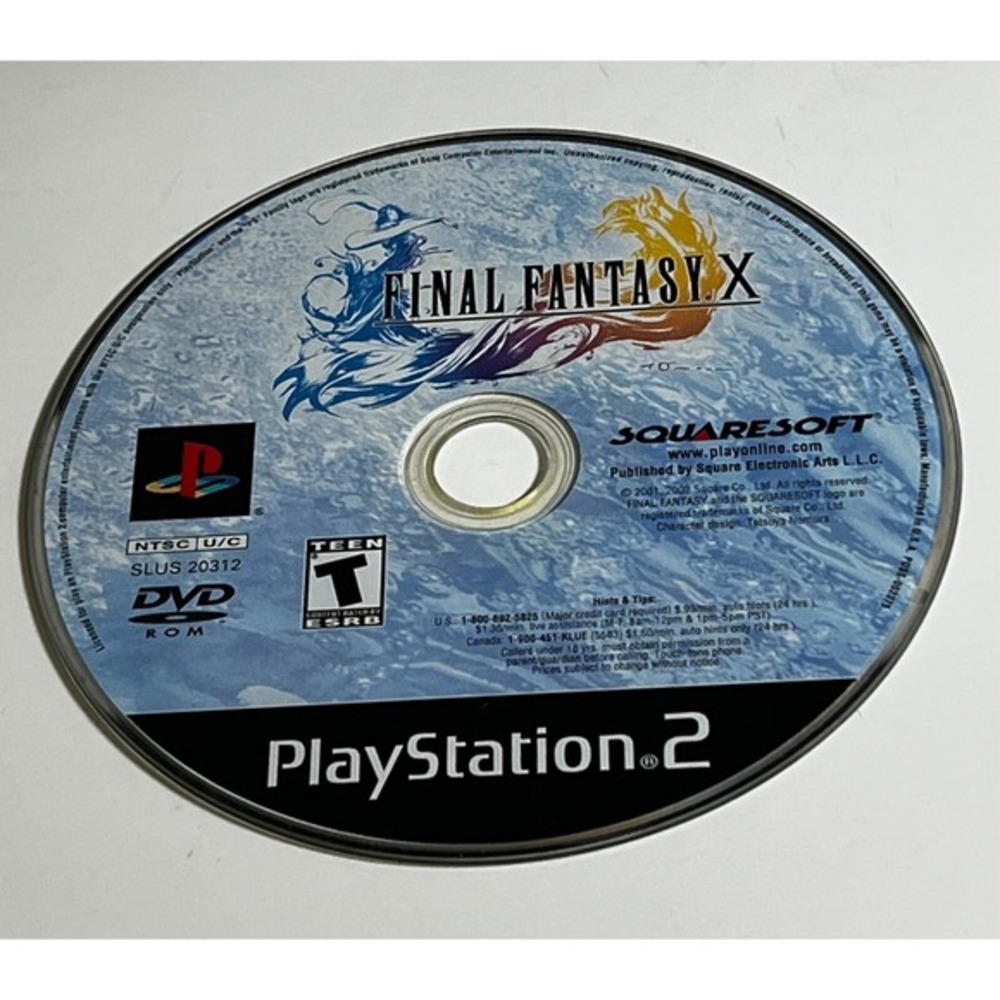 Final Fantasy X PlayStation 2‎ Disc Only Black Label Tested